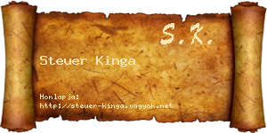 Steuer Kinga névjegykártya